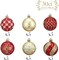 Christmas Ornaments Set, 30Ct Red and Gold Shatterproof Christmas Tree Decorations Ball Ornaments Bulk, 2.36 Inches Luxury Hanging Ornaments for Xmas Trees Holiday Decor
